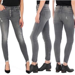 Kut From The Kloth Mia High Rise Fab Ab Toothpick Skinny Jean Exposed Button Fly